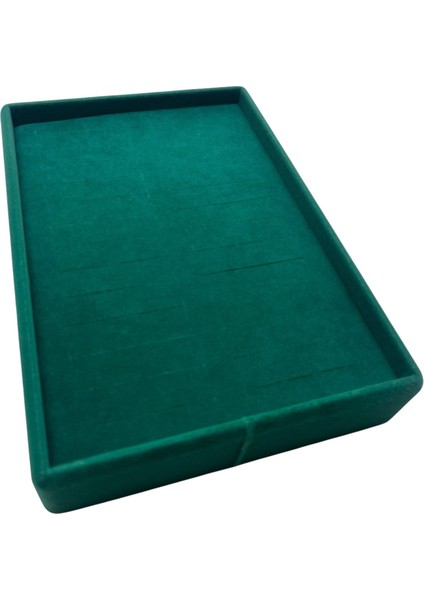 Yerli Üretim Süet Kumaş Yeşil Renk 22/14 cm Batırmalı Bileklik Kelepçe Tablası fırsatları