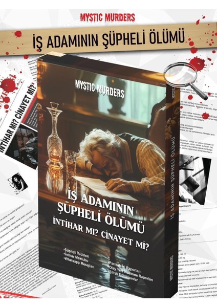 Dedektiflik Cinayet Çözme Oyunu - Iş Adamının Şüpheli Ölümü Dedektif Oyunu