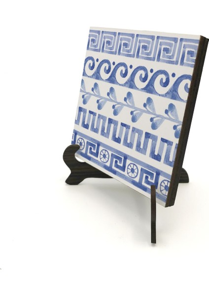 Yunan Deseni Baskılı Mdf Masaüstlük 10X10