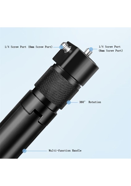 INSTA360 X4 X3 X2/djı/gopro Spor Kamera Aksesuarları Için Döner Saplı Masaüstü Tripod Standı 1/4 Vida Tripod Standı ile (Yurt Dışından)