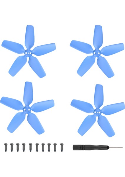 Çift 2925S Üç Bıçaklı Pervane Avata Drone Aksesuarları Için Düşük Gürültülü Pervane, Mavi (Yurt Dışından)
