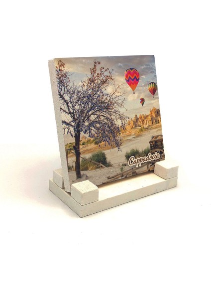 Kapadokya Baskılı Taş Masaüstlük 10X10
