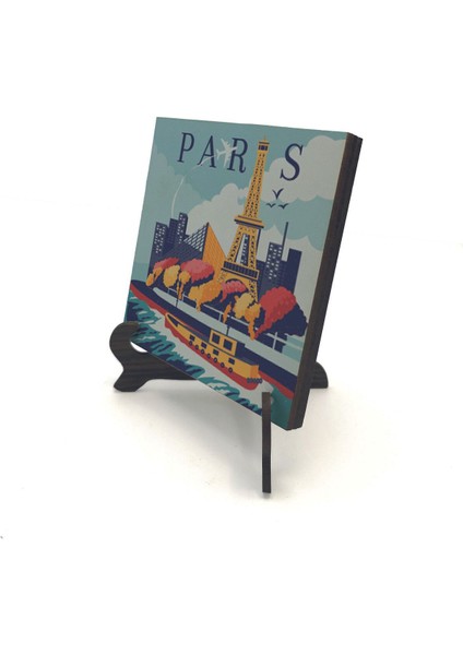 Paris Baskılı Mdf Masaüstlük 10X10