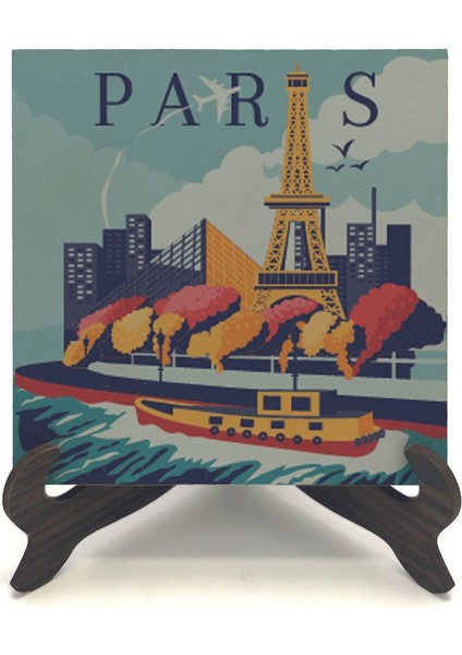 Paris Baskılı Mdf Masaüstlük 10X10 fiyatları