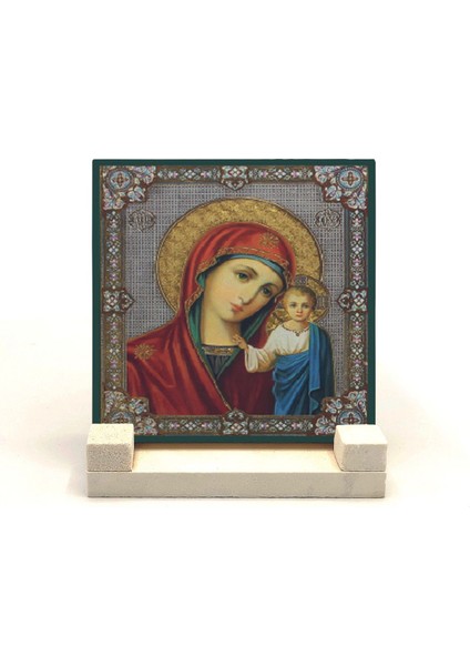 Meryem ve Isa Görseli Baskılı Taş Masaüstlük 10X10