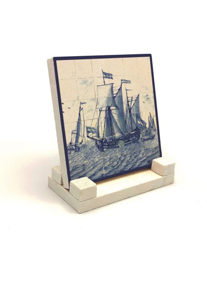 Hollanda Deseni Baskılı Taş Masaüstlük 10X10