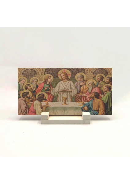 Eucharist (Rabbin Sofrası) Baskılı Taş Masaüstlük 10X20 fırsatları
