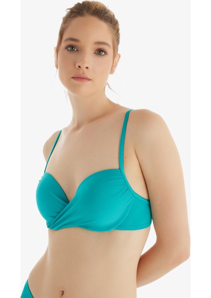 Kadın Push-Up Bikini Üstü 10707 - Turkuaz