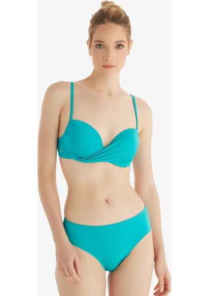 Kadın Push-Up Bikini Üstü 10707 - Turkuaz modelleri