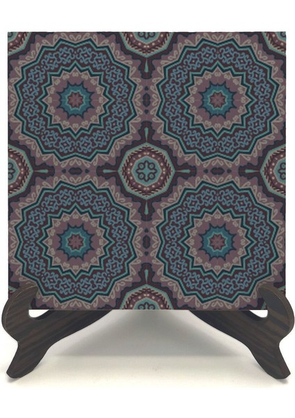 Mandala Baskılı Mdf Masaüstlük 10X10