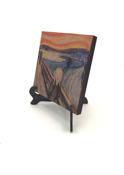 Çığlık (Edvard Munch, 1893) Baskılı Mdf Masaüstlük 10X10