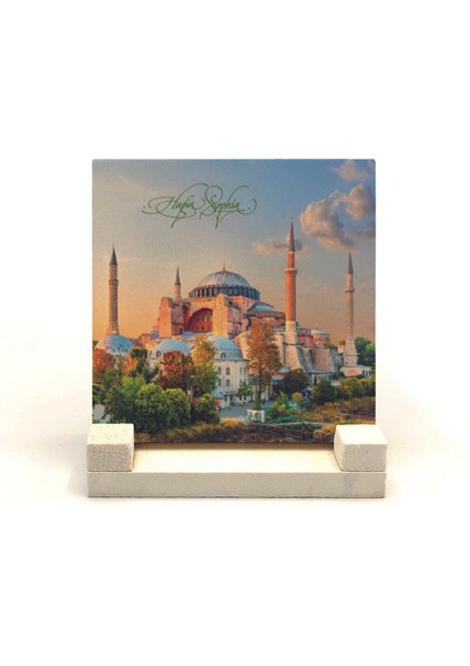 Ayasofya Camii Baskılı Taş Masaüstlük 10X10