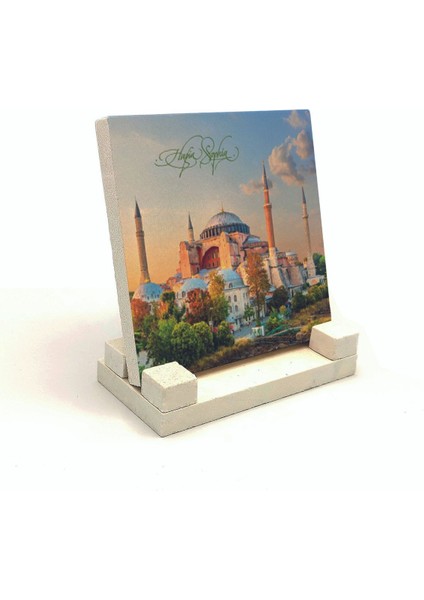 Ayasofya Camii Baskılı Taş Masaüstlük 10X10
