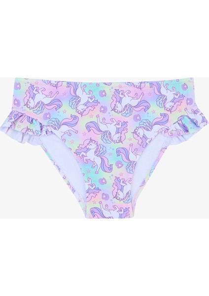 Kız Çocuk Sweet Unicorn Halter Yaka Bikini Takımı