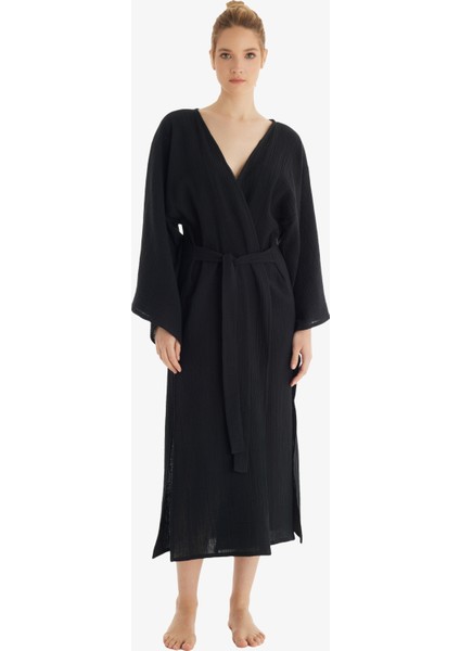 Kadın Kaftan 10743 - Siyah