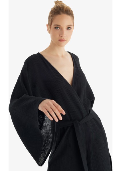 Kadın Kaftan 10743 - Siyah