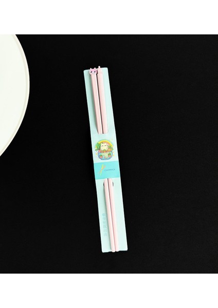 Kedi Figürlü Metal Chopstick