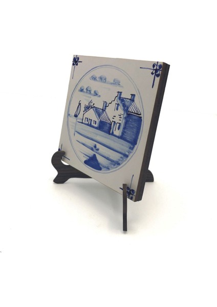Hollanda Deseni Baskılı Mdf Masaüstlük 10X10