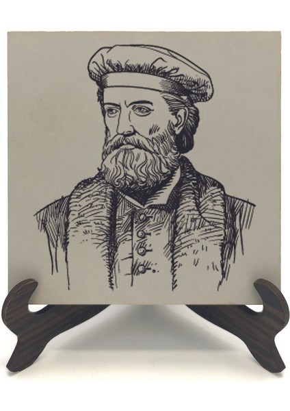 Italyan Kaşif?marco Polo Baskılı Mdf Masaüstlük 10X10 fiyatları