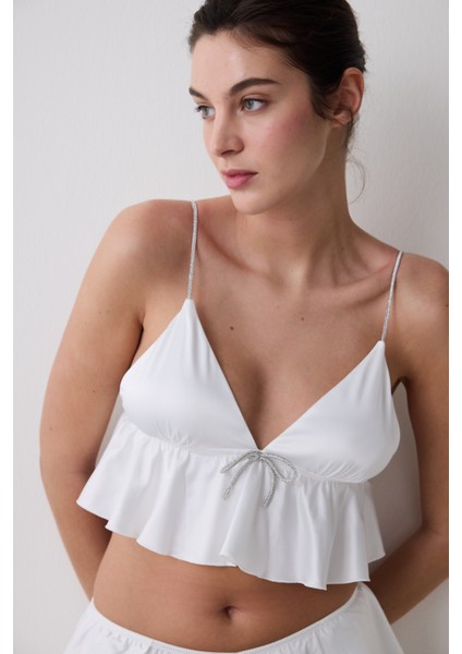 Saten Kırık Beyaz Bralet fiyatları