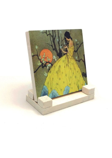 Baharın Vaadi (Majorie Miller, 1920’LER) Baskılı Taş Masaüstlük 10X10 fiyatları