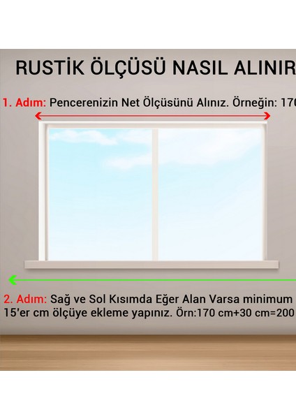 Antrasit 200 cm Tekraylı Rustik Perde Askı Seti (Ahşap Başlık ile Aluminyum Boru ve Ray)