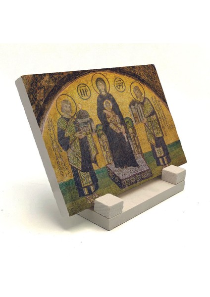 Ayasofya Dehliz Mozaiği Baskılı Taş Masaüstlük 10X15