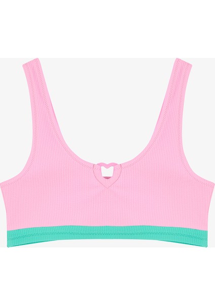 Genç Kız Halter Açık Pembe Bikini Takımı