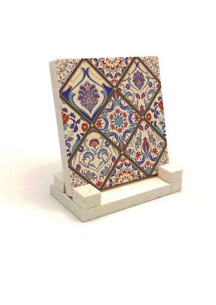 Italyan Çini Deseni Baskılı Taş Masaüstlük 10X10 fiyatları