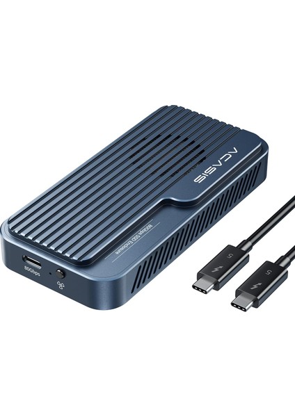 TBU501 PRO Thunderbolt 5 80Gbps, Intel JHL9480 Chipset, Max. 8TB M.2 NVMe 2280 Uyumlu, PD 100W, Tak Çalıştır, Alüminyum Alaşım, Fanlı, Type-C Disk Kutusu
