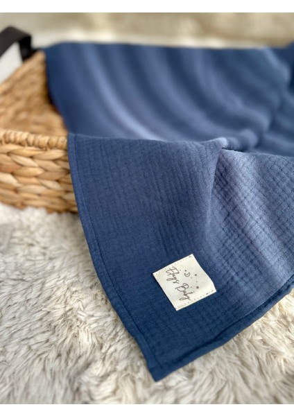 Tekli Paket Çift Kat %100 Pamuk Müslin Battaniye ve Örtü 70X70CM