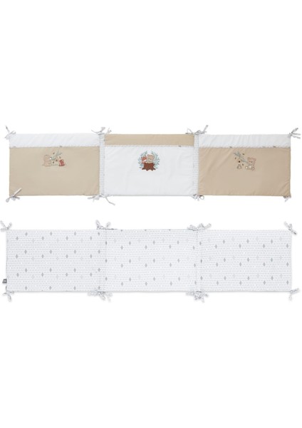 Hero Bebek ve Çocuklar Için Nakışlı Karyola Kenar Koruyucu (40X180)