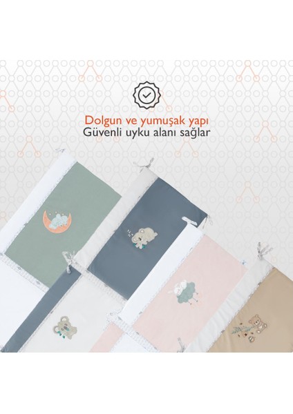 Hero Bebek ve Çocuklar Için Nakışlı Karyola Kenar Koruyucu (40X180) modelleri