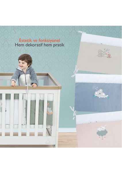 Hero Bebek ve Çocuklar Için Nakışlı Karyola Kenar Koruyucu (40X180) fırsatları