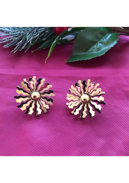 Paslanmaz Çelik Kararmaz Güneş Detaylı Çelik Küpe fırsatları