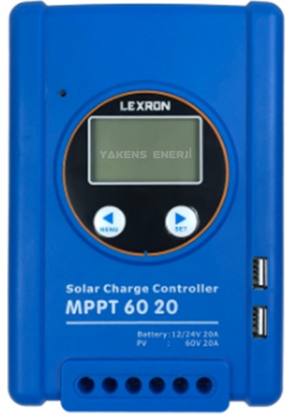 20 Amper Mppt 12/24V Solar Şarj Cihazı Lexron