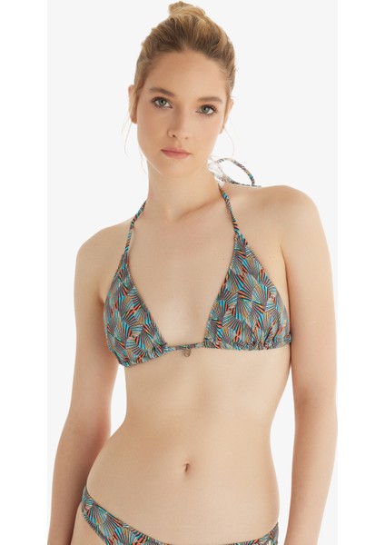 Kadın Bikini Üstü 10705 - Desenli