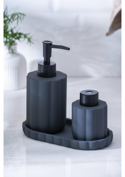 Vega Gri 3 Parça Banyo Seti