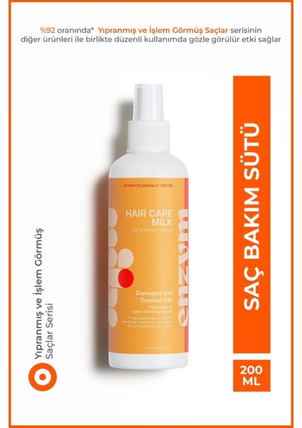 Kuru Yıpranmış ve İşlem Görmüş Saçlara Özel Saç Bakım Sütü Sprey 200 ml