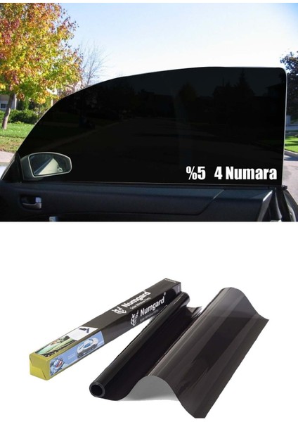 Oto Cam Filmi Çizilmez 75 cm x 6 Metre %5 Koyuluk 4 Numara En Koyu Ton fiyatları