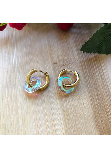 Paslanmaz Çelik Kararmaz İçiçe Geçmiş Çelik Halka Küpe modelleri