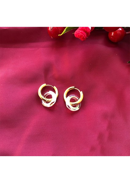 Paslanmaz Çelik Kararmaz İçiçe Geçmiş Çelik Halka Küpe fırsatları