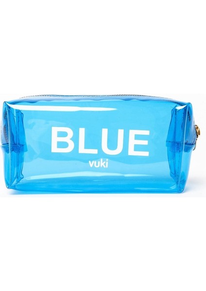 Renkli Şeffaf Fermuarlı Kalem Kutu