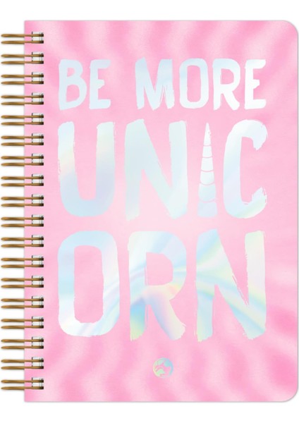 Utopia Spiralli Defter Çizgili Unicorn 17X24 cm