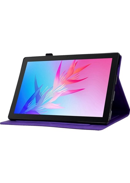 Huawei Enjoy Tablet 2/matepad T 10 9,7 Inç/t 10S 10,1 Inç/honor Pad 6 10,1 Inç/pad X6 9,7 Inç Tablet Kılıfı Desen Baskılı Pu Deri Kart Yuvaları Stand Kapağı (Yurt Dışından)