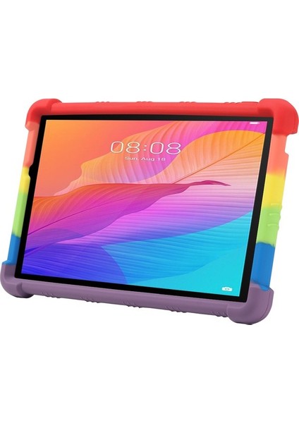 Huawei Matepad T8 8-Inç 2020 KOB2-L09/W09 Için Koruyucu Kapak,pc Stand-Sky Blue ile Yumuşak Silikon Tablet Kılıfı (Yurt Dışından)
