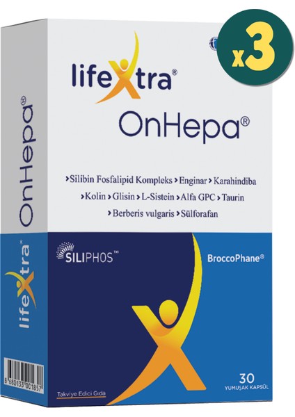 Lifextra Onhepa 30 Kapsül 3 Adet