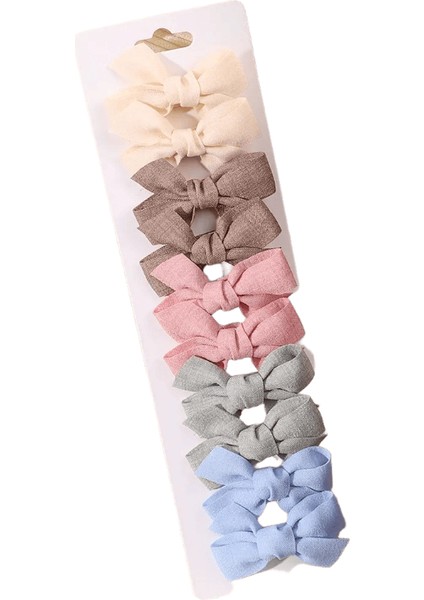 10PCS/LOT Düz Renkli Şerit Bebek Fiyonkları Kızlar Için Saç Klipleri El Yapımı Bowknot Saç Tokası Mini Ettes Çocuk Saç Aksesuarları Renk: 3871-1 (Yurt Dışından)