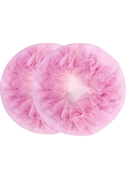 Renkli Dantel Saç Ağı Yetişkinleri Çocuklar Elastik Basit Kafa Balesi Bale Dans Paten Nefes Alabilen Kafa Bandı Moda Saç Aksesuarları Renk: Pembe 2pcs (Yurt Dışından)