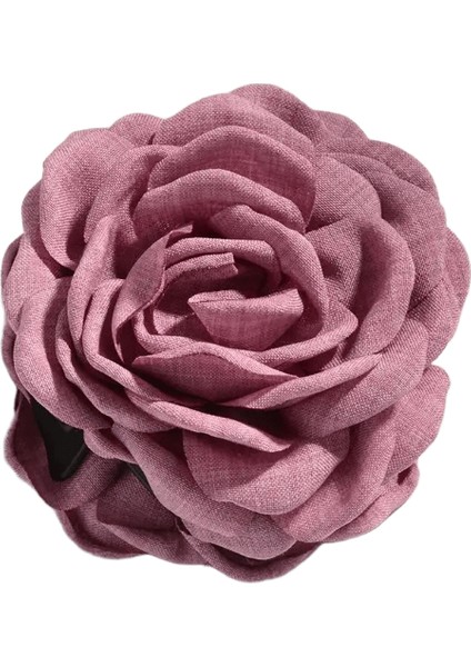 16 Renk Ter Orta Boy Pamuklu Kumaş Gül Çiçek Saç Pençe Klipleri Kadınlar Için Kore Ctach Köpekbalığı Kelepçe Saç Aksesuarları 2024 Renk: Mor Pembem (Yurt Dışından)